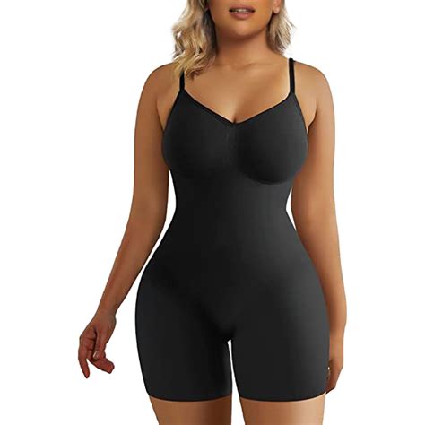 Ehqjnj Female Shapewear Bodysuit Plus Size Abdominal Compression Seamless Body Shaping Support