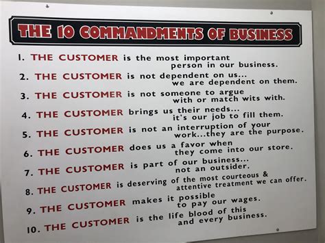 Commandments Of Business At One Of The Hy Vees I Work At R Antiwork