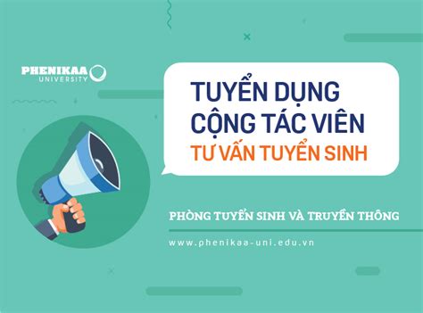 Tuyển dụng Cộng tác viên Tư vấn tuyển sinh toàn thời gian Phòng Tuyển