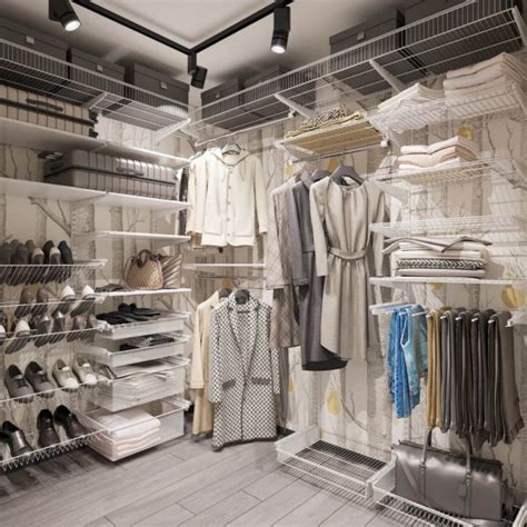 Небольшая гардеробная комната - гардеробные системы Титан GS по ...