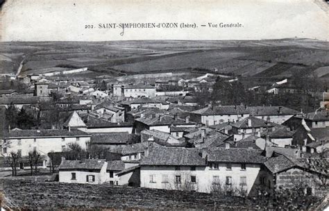 ST SYMPHORIEN D OZON Vue générale Carte postale ancienne et vue d