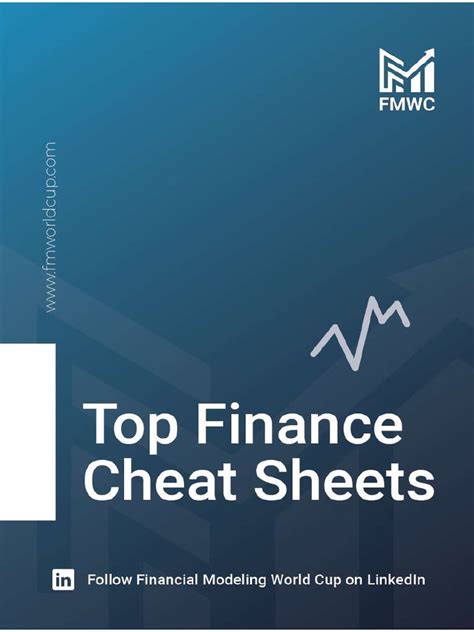 top  finance cheat sheets    inventory revenue