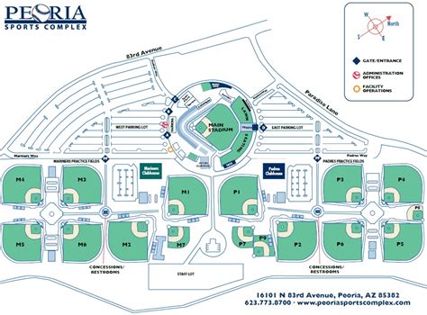 Peoria Sports Complex Field Map - Arleen Michelle