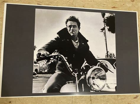 James Dean Motorcycle Poster