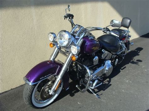 2008 Harley Davidson Softail Deluxe Rare Purple Haze W Lots Of Chrome