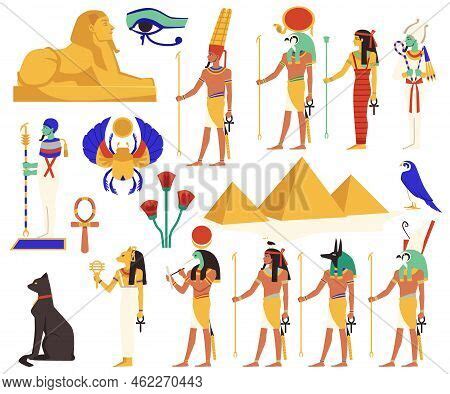 Set Egyptian Gods Vector & Photo (Free Trial) | Bigstock