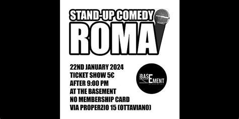 STAND-UP COMEDY ROME IN ENGLISH, Via Properzio, 15, Roma, 22 January to ...