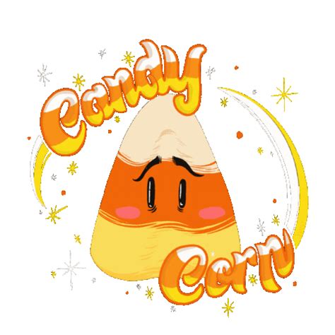 Candy Corn Halloween Sticker for iOS & Android | GIPHY