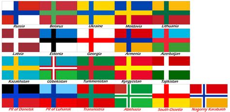 Flags of Post-Soviet states in Scandinavian style by Metallist-99 on ...