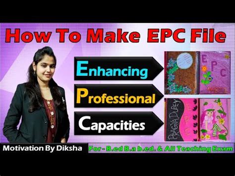 Enhancing Professional Capacities EPC File EPC File Decoration B Ed B