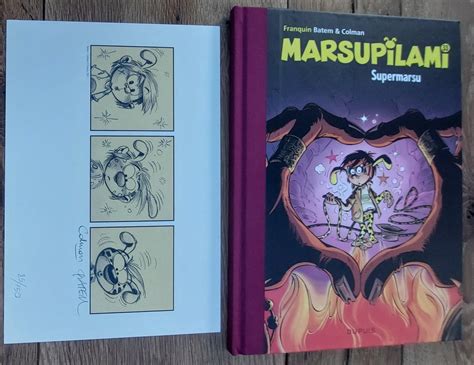 Marsupilami 33 Supermarsu Luxe Met Linnen Rug Gelimiteerde