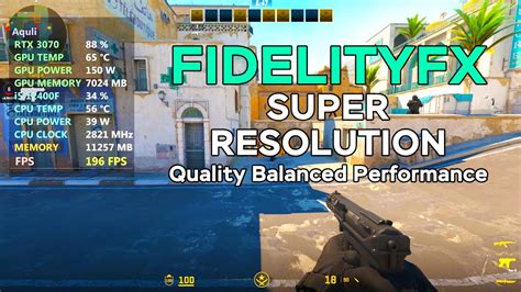 Counter Strike Fidelityfx Super Resolution Fsr Off Vs On Rtx