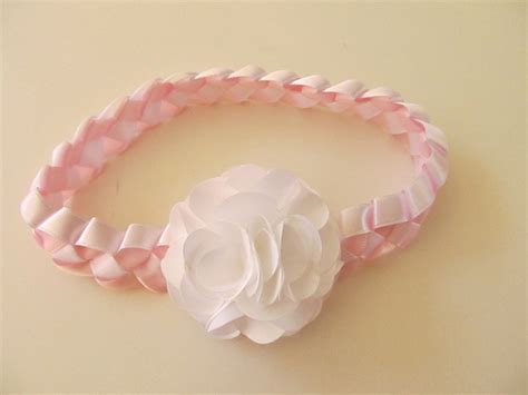 Faixa Headband Bebe Crian A Flor Cetim Elo Produtos Especiais