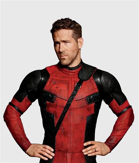 Ryan Reynolds Deadpool 3 Costume Jacket Ryan Reynolds Deadpool Red