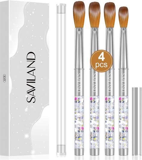 Amazon Saviland Kolinsky Acrylic Nail Brush Set Pcs