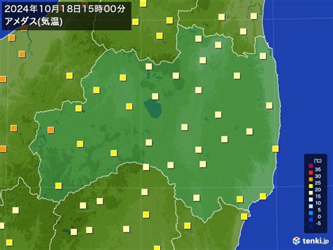 広野福島県の過去のアメダス2024年10月18日 日本気象協会 Tenkijp