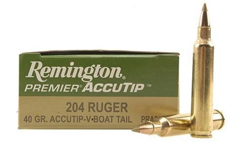 Remington 204 Ruger 40gr Accutip V 20 Schuss Büchsenpatrone Aebi