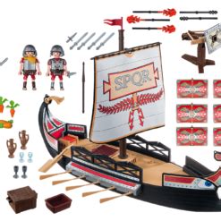 PLAYMOBIL 5390 Roman Warriors Ship Discontinued Playmobil Hobby