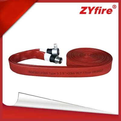 Zyfire Factory Fire Hose Lay Flat Flexible Hose With BS6391