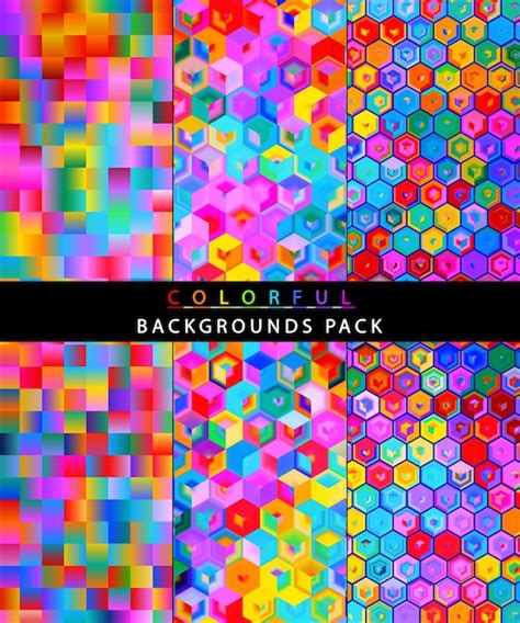 Premium Psd Colorful Backgrounds Pack