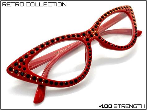 Classy Elegant Retro Cat Eye Style Reading Eye Glasses Readers Red