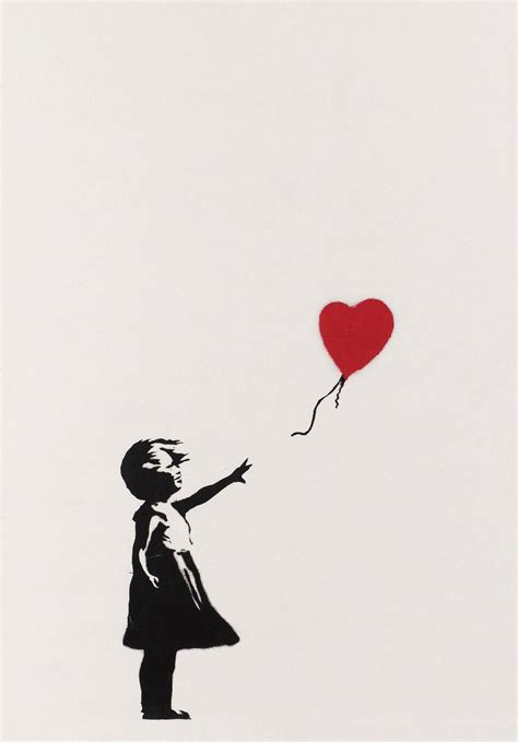 Banksy Street Art Girl With Heart Photography Print In Etsy In 2021