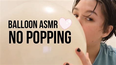 Blowing Up One Yellow Balloon ♡ Balloon Asmr No Popping ♡ Youtube