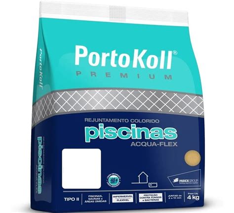 Rejunte Piscina Acqua Flex Portokoll Kg Cores Veda Impermeabilizantes