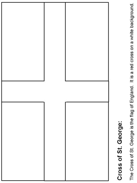 England Flag Coloring Page Printable & coloring book.