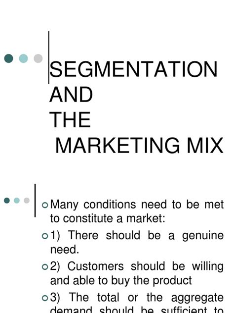 Pdf Segmentation And The Marketing Mix Fme Dokumen Tips