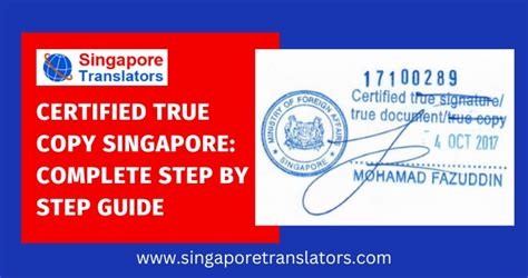 Certified True Copy Singapore Know Everything In Detail