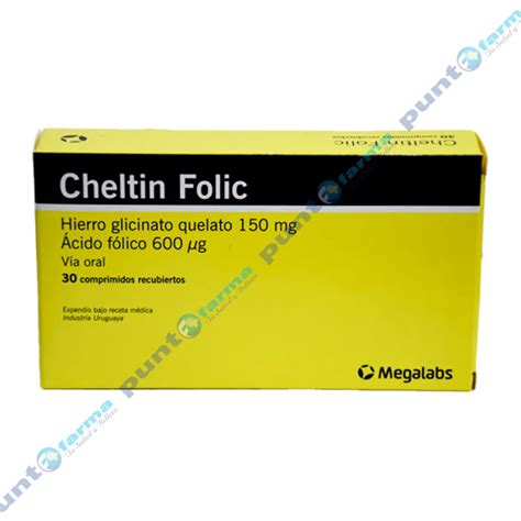 Cheltin Folic Caja De 30 Comprimidos Recubiertos Punto Farma