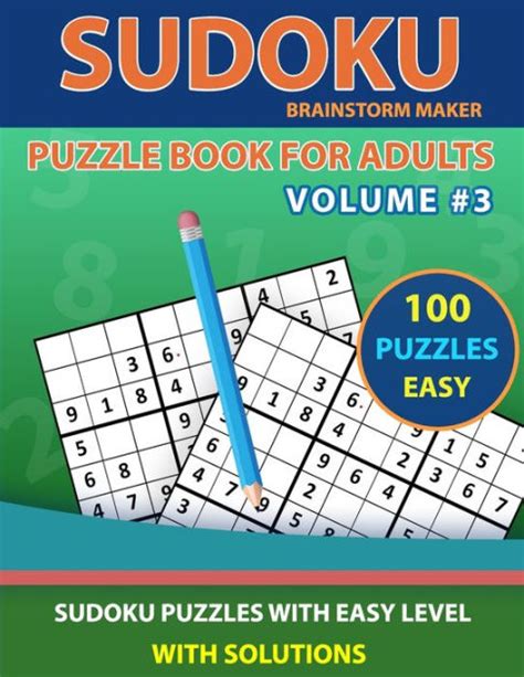 Sudoku Puzzle Book For Adults 100 Sudoku Puzzles With Easy Level