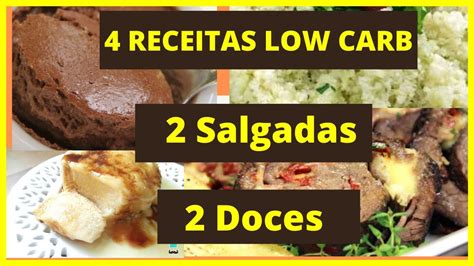 Receitas Low Carb Fáceis E Baratas Doces E Salgadas Youtube