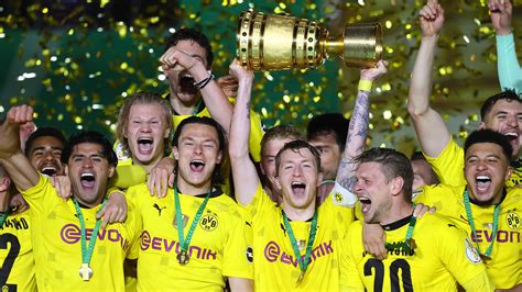 BVB gewinnt den DFB Pokal Erling Haaland und Jadon Sancho schießen RB