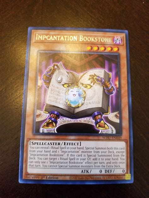 Impcantation Bookstone Yugioh Tcg Wild Survivors Ebay