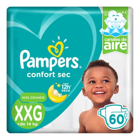 Pañales Desechables Pampers Confort Sec Xxg 60 Unidades En Jumbo Las Condes