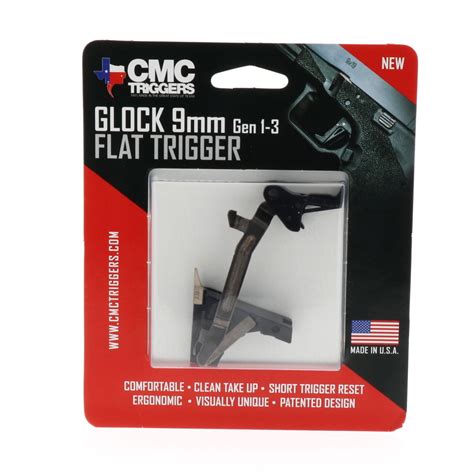 Cmc 71501 9mm Drop In Signature Flat Trigger For Glock Gen 1 3 For Sale Online Ebay