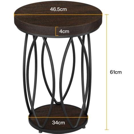 Tribesigns Table D Appoint Ronde Petite Table D Appoint Avec Tag Re