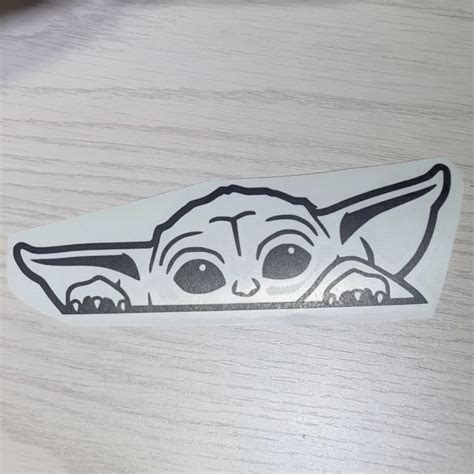 Baby Yoda Sticker Grogu Mandalorian Star Wars Disney Plus Autoaufkleber