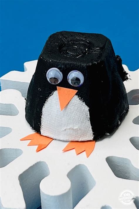 Make A Fun Craft Penguin With An Egg Carton | Kids Activities Blog