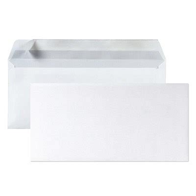 Enveloppes blanches 110 x 220 mm sans fenêtre LEOboutique