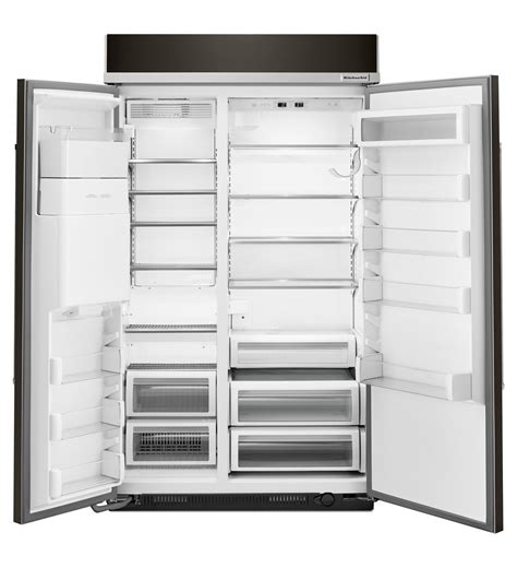 Kitchenaid Kbsd608ebs 48 295 Cu Ft Built In Side By Side Refrige