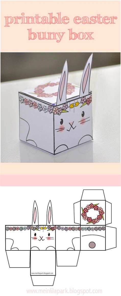 Free Printable Easter Bunny Box Ausdruckbare DIY Box Freebie