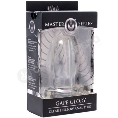 Buy Master Series Gape Glory Clear Large Hollow Anal Plug Online