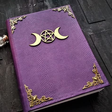 Grimoire Triple Moon Purple Grimoire For Sale Real Spell Boo Inspire