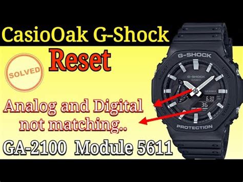 Reset Casio G Shock Ga Fix Analog And Digital Don T Match Sync