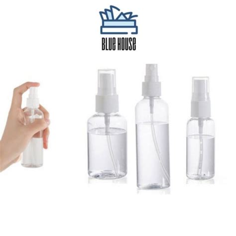 Jual Botol Spray Flip Top Pet Semprot Transparan Kosong Bening Plastik