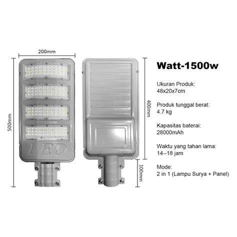 Jual Lampu Jalan3000w Lampu Surya Solar Light Lampu Cahaya Putih