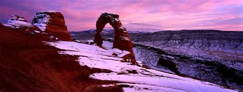 Delicate Arch In Winter, Arches Photograph by Panoramic Images - Fine ...